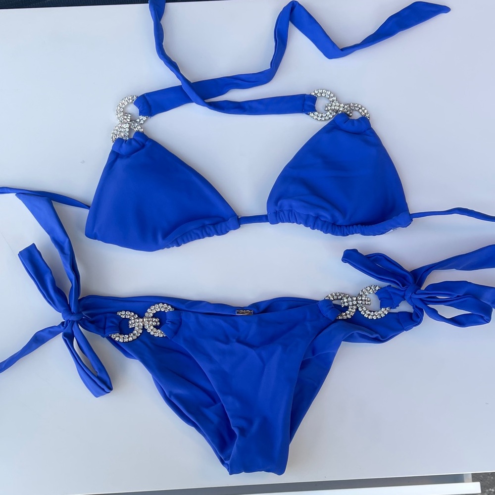 Chi Swimwear Sapphire Bikini with Crystal Details